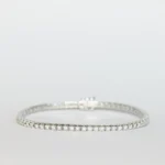 Bracciale Tennis in Oro Bianco 18 kt con Diamanti